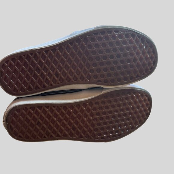 Vans Men's Canvas & Leather Accents Low-Top Sneakers 751505 Gray  Size 7 - Picture 9 of 9